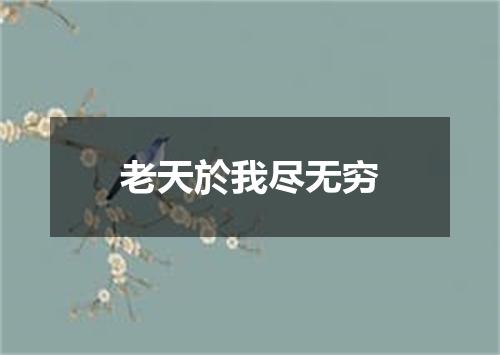 老天於我尽无穷