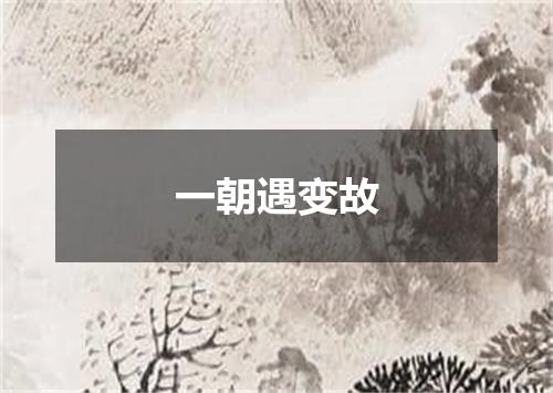 一朝遇变故