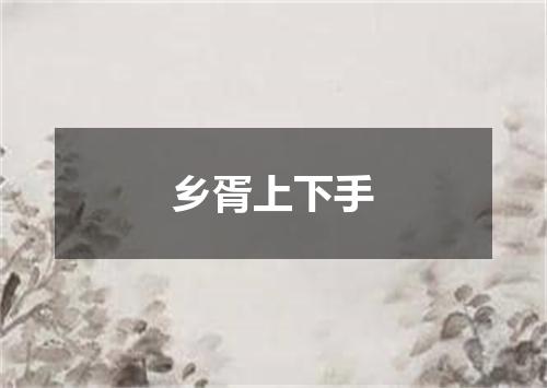 乡胥上下手