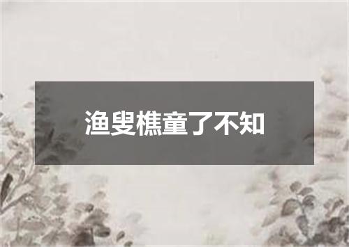 渔叟樵童了不知