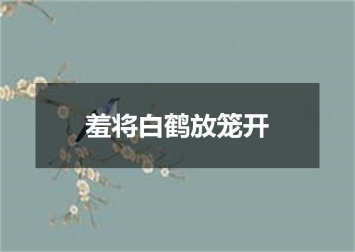 羞将白鹤放笼开