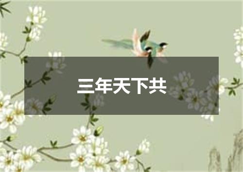 三年天下共