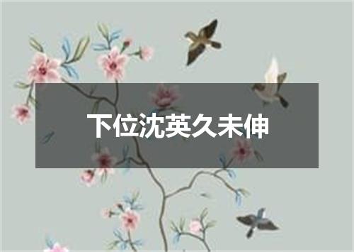 下位沈英久未伸