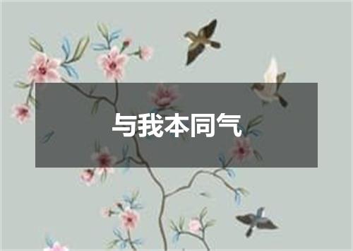 与我本同气