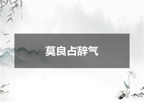 莫良占辞气
