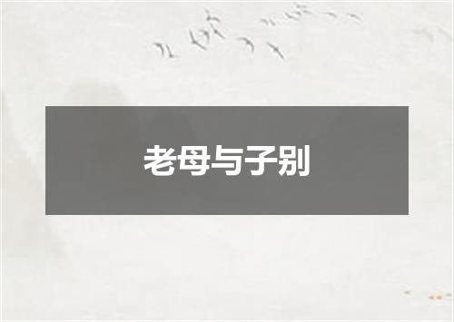 老母与子别