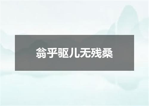 翁乎驱儿无残桑