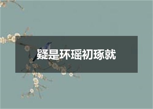 疑是环瑶初琢就