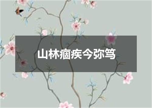 山林痼疾今弥笃