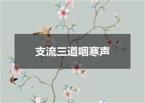 支流三道咽寒声