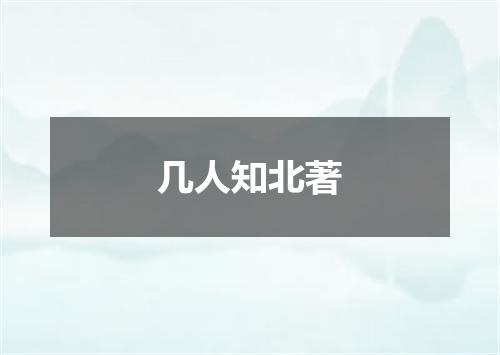 几人知北著