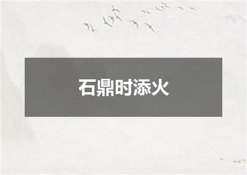 石鼎时添火