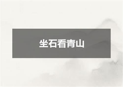坐石看青山