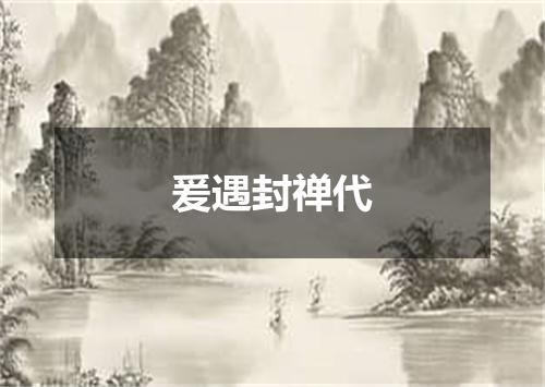 爰遇封禅代
