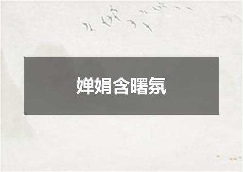 婵娟含曙氛