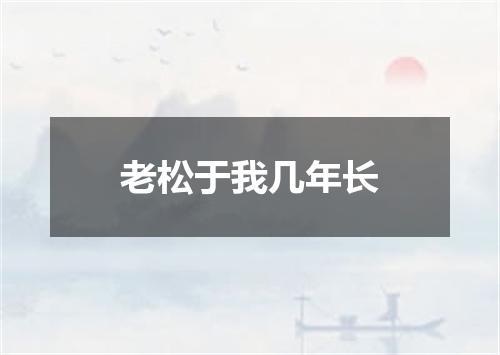 老松于我几年长