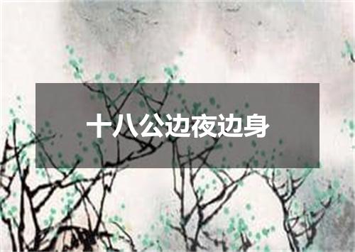 十八公边夜边身