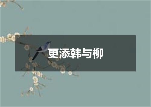 更添韩与柳