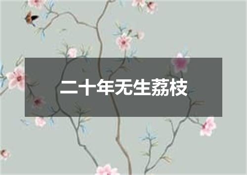 二十年无生荔枝