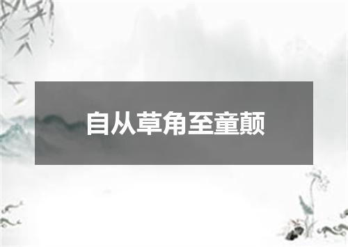 自从草角至童颠