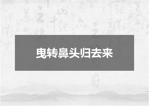 曳转鼻头归去来