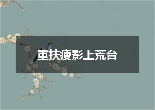 重扶瘦影上荒台