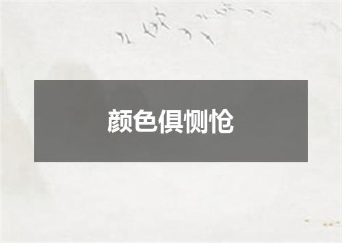 颜色俱恻怆