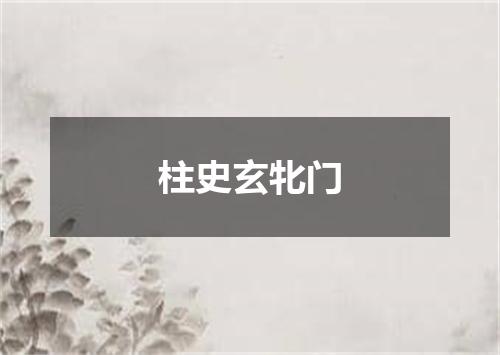 柱史玄牝门