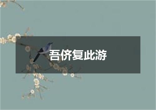吾侪复此游
