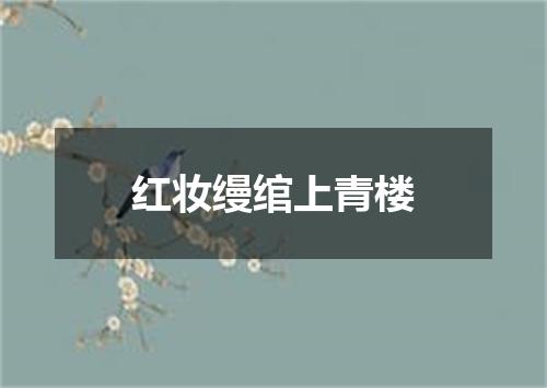 红妆缦绾上青楼