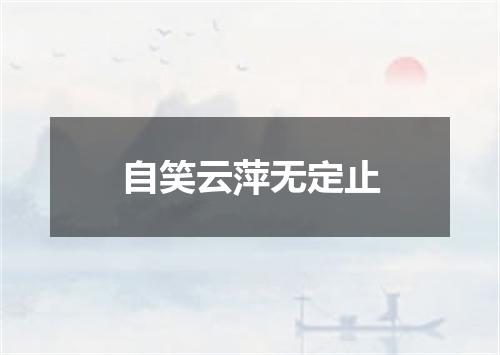 自笑云萍无定止
