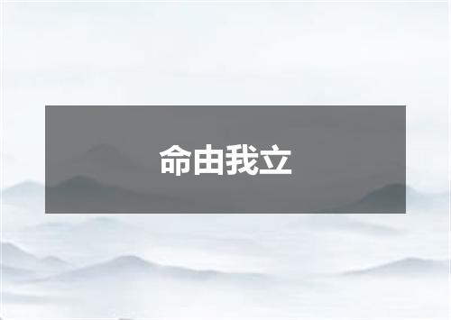 命由我立