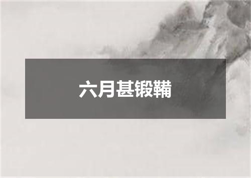 六月甚锻鞴