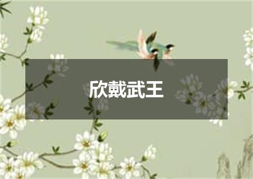 欣戴武王