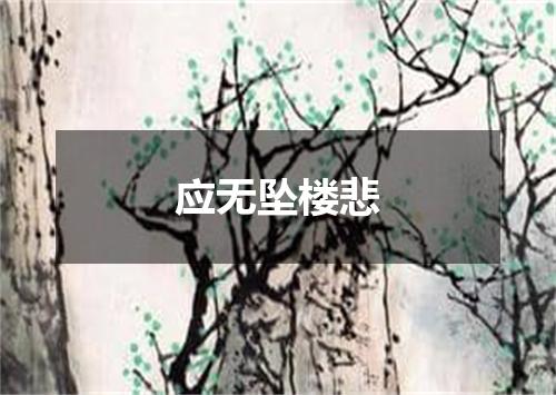 应无坠楼悲