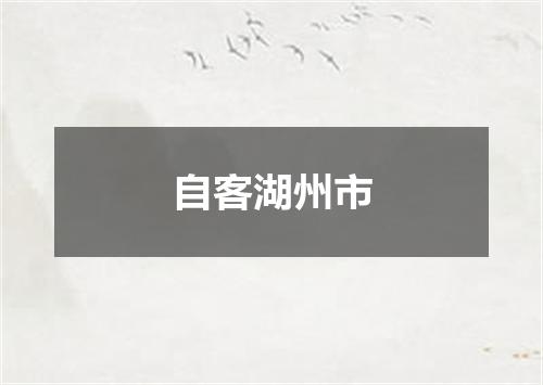 自客湖州市