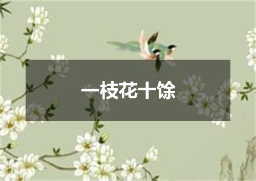 一枝花十馀