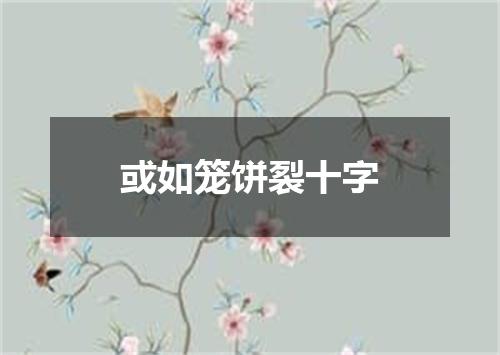 或如笼饼裂十字