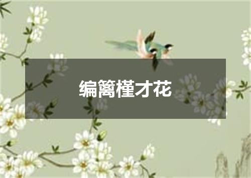 编篱槿才花