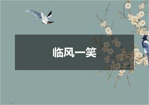 临风一笑
