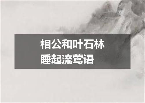 相公和叶石林睡起流莺语