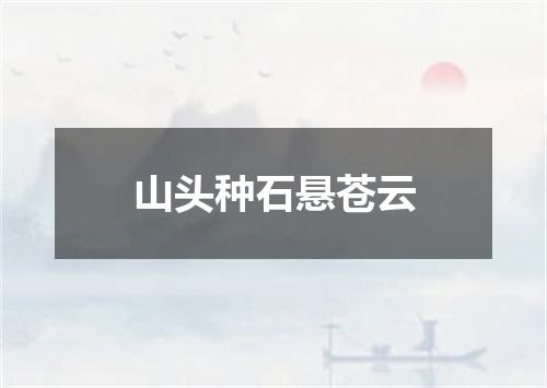 山头种石悬苍云