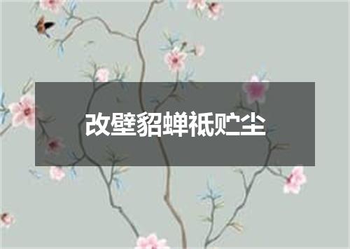 改壁貂蝉祗贮尘