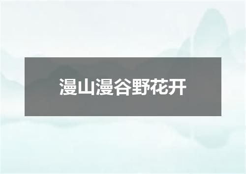 漫山漫谷野花开