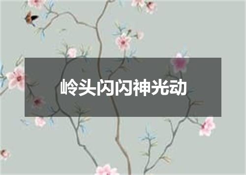 岭头闪闪神光动