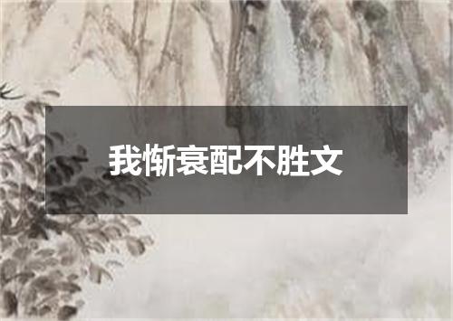 我惭衰配不胜文