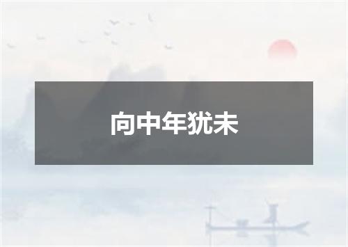 向中年犹未