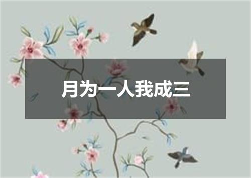 月为一人我成三