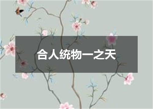合人统物一之天