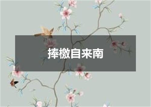 捧檄自来南